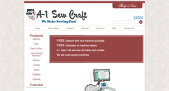 Desktop Screenshot of a1sewcraft.com